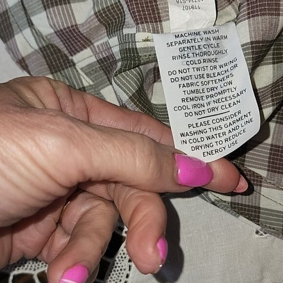 REI Hiking Vented Wide Side Panels Short Sleeve Casual Button Down SS Sz S Shirt - Picture 8 of 9